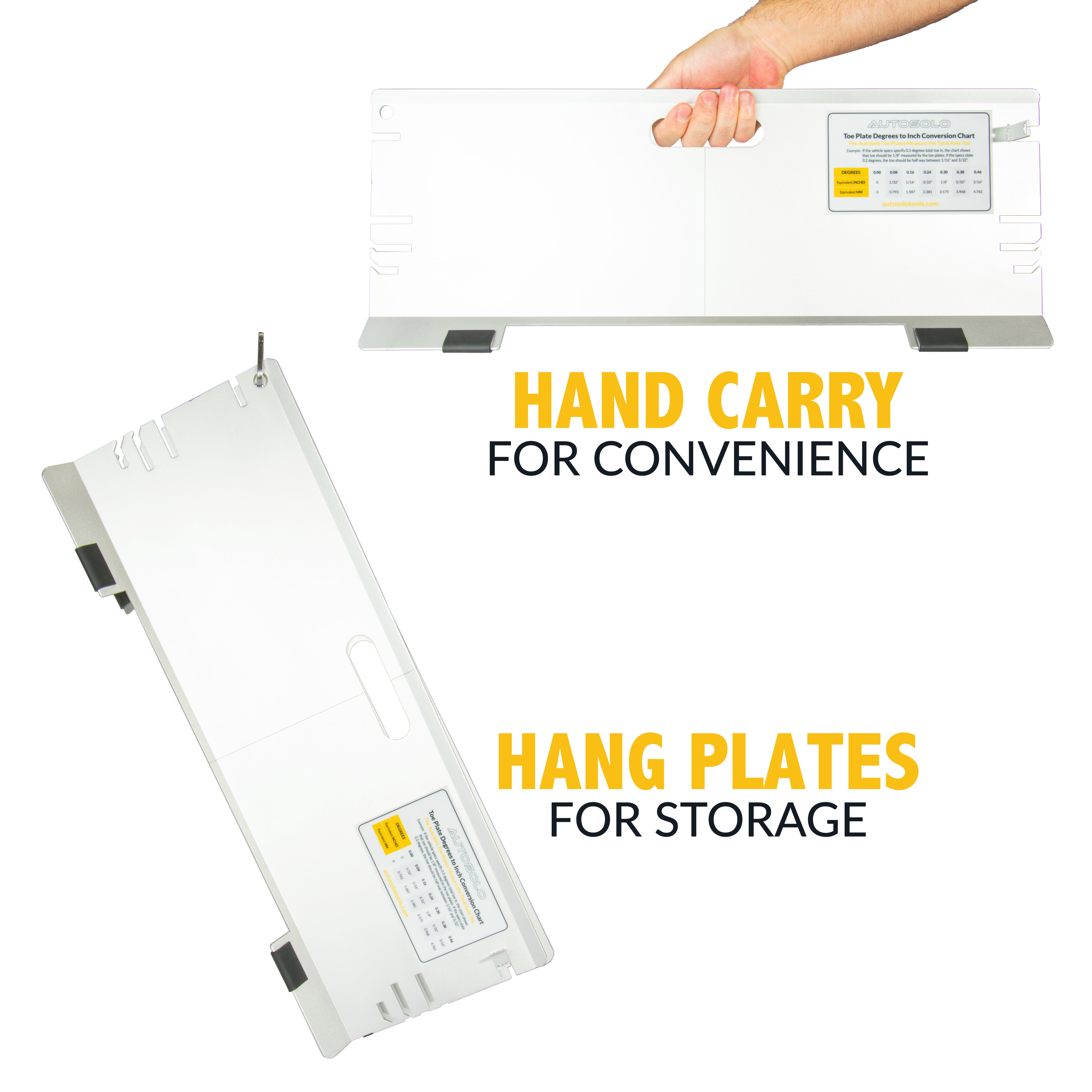 3-in-1 Toe Alignment Plates for Automotive Toe, Steer Ahead, and Thrust Angle Adjustments