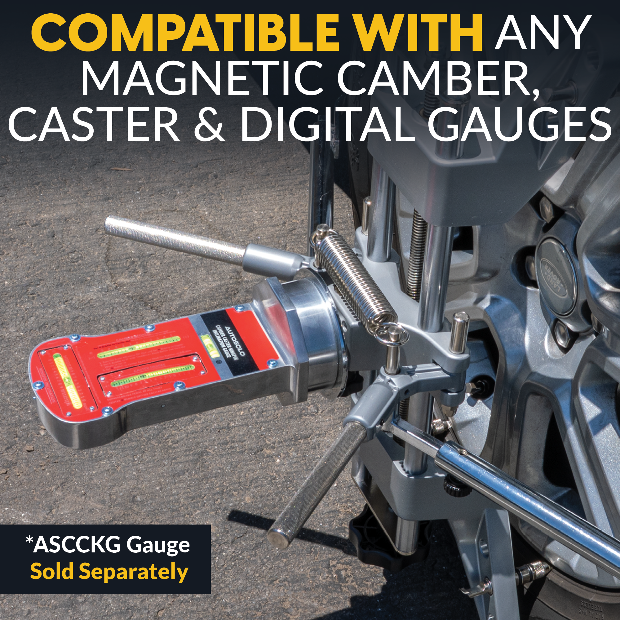 3D DSP Wheel Alignment Clamp with Tire Tread Grip Extensions & Magnetic Adapter