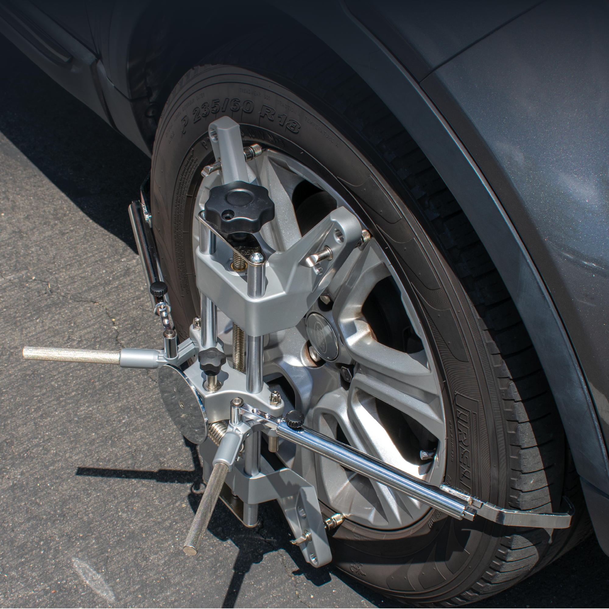 3D DSP Wheel Alignment Clamp with Tire Tread Grip Extensions & Magnetic Adapter