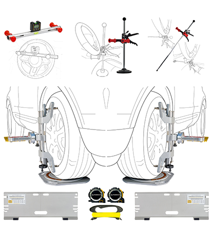 Complete kit: the Full hardware plus the steering level, wheel holder and brake pedal holder