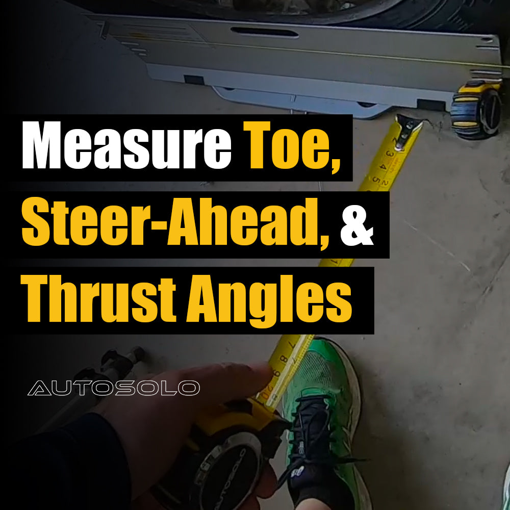 3-in-1 Toe Alignment Plates for Automotive Toe, Steer Ahead, and Thrust Angle Adjustments