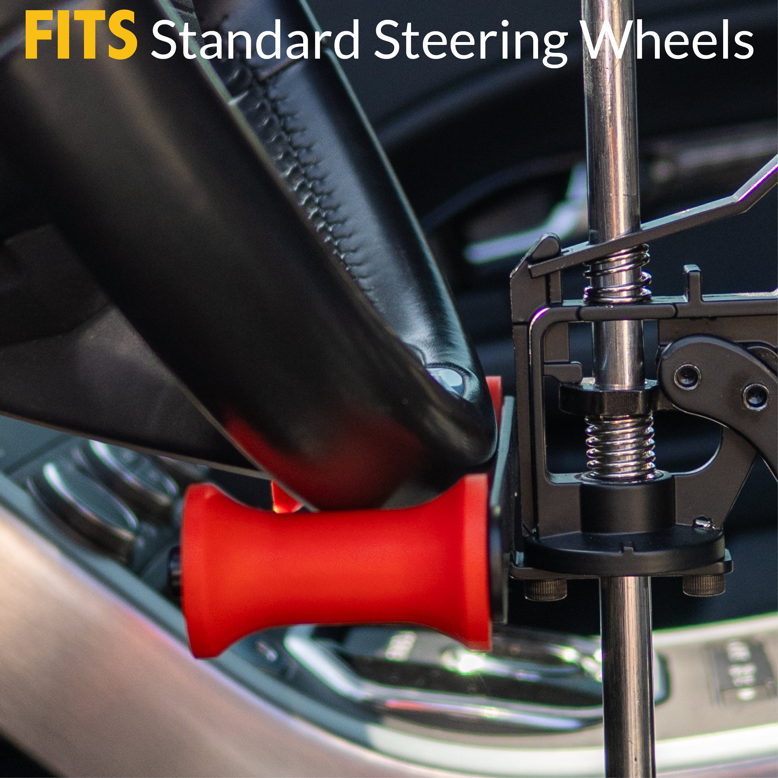 Adjustable Steering Wheel Holder & Brake Pedal Depressor