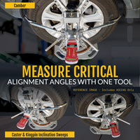 AutoSolo Magnetic Camber, Caster & Kingpin Inclination Wheel Alignment Gauge
