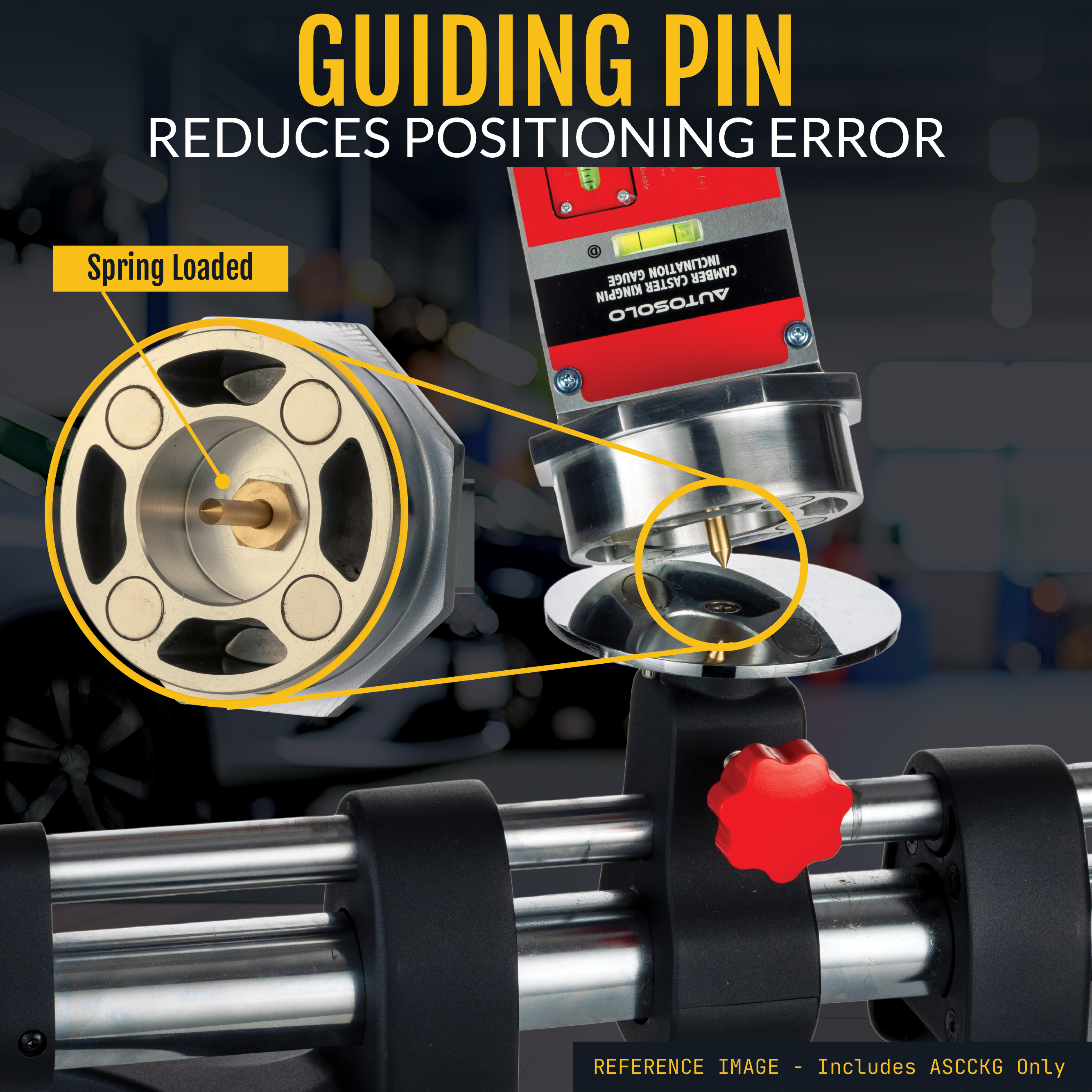 AutoSolo Magnetic Camber, Caster & Kingpin Inclination Wheel Alignment Gauge