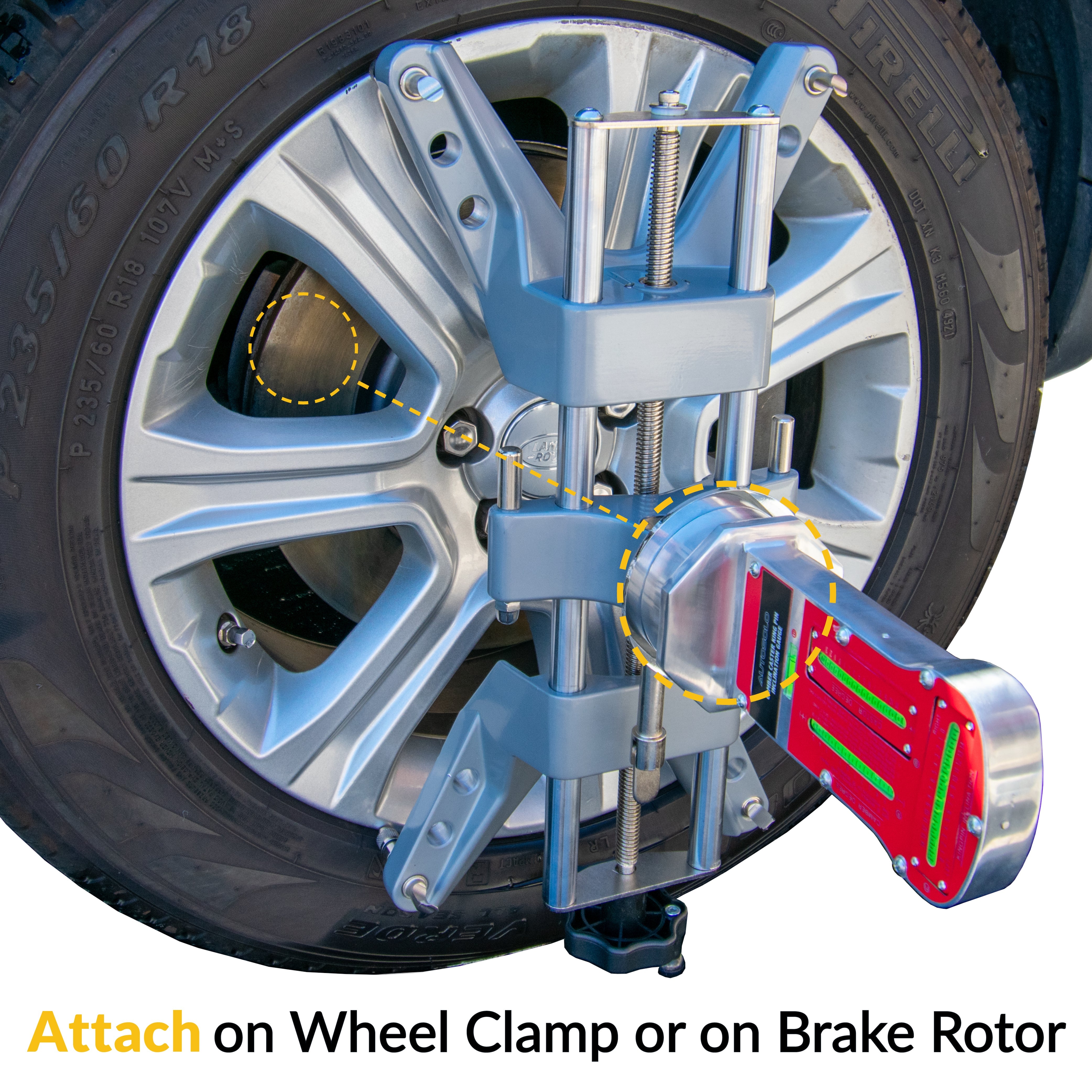 AutoSolo Wheel Alignment Bundle to Measure Camber, Caster, and Kingpin Inclination