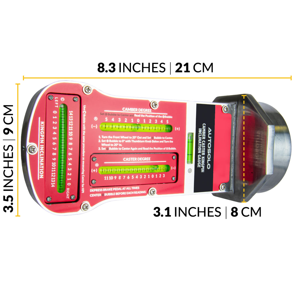 Magnetic Camber, Caster & Kingpin Inclination Wheel Alignment Gauge ...