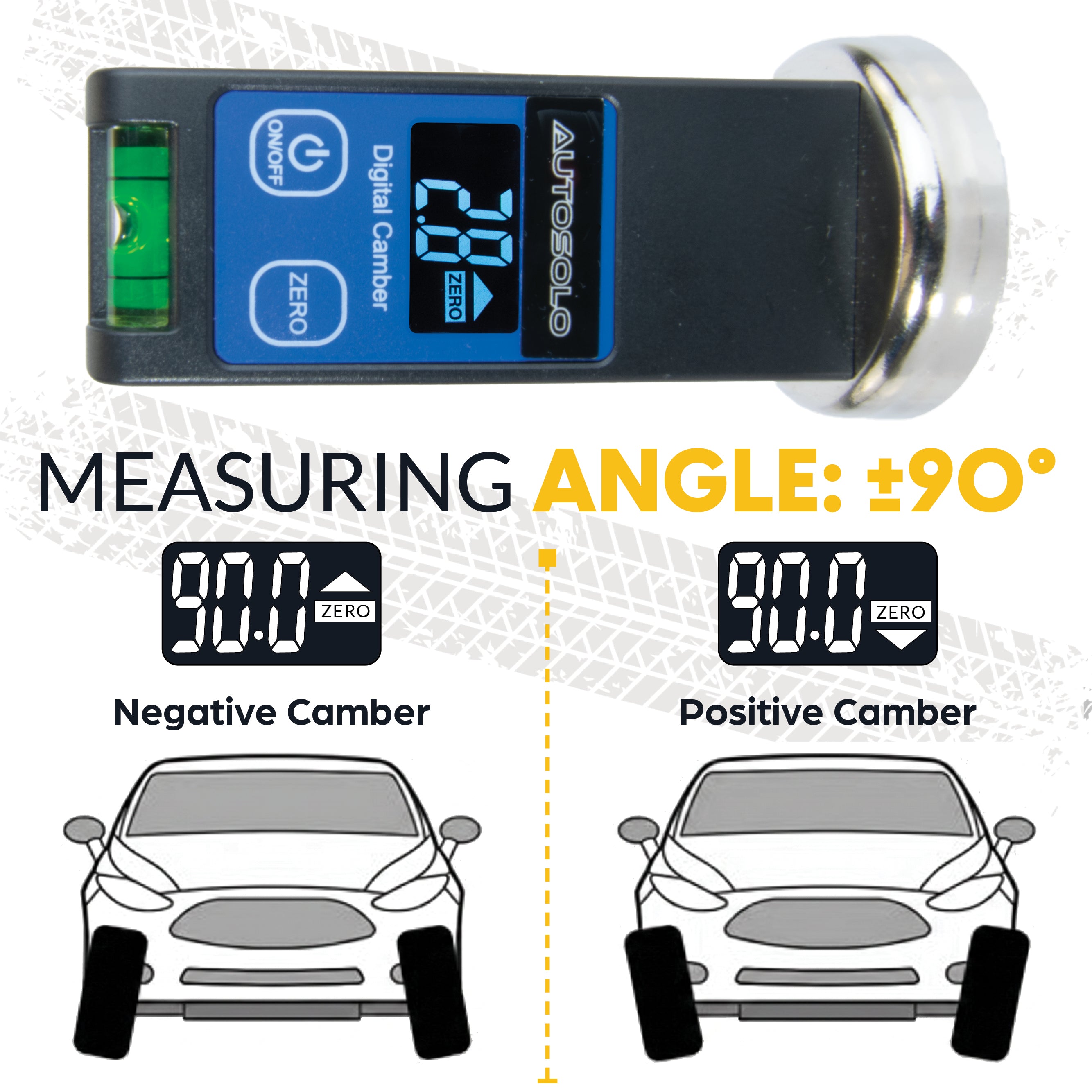 [OPEN BOX] Digital Camber Caster Gauge with LCD Display