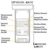 [OPEN BOX] Digital Camber Caster Gauge with LCD Display