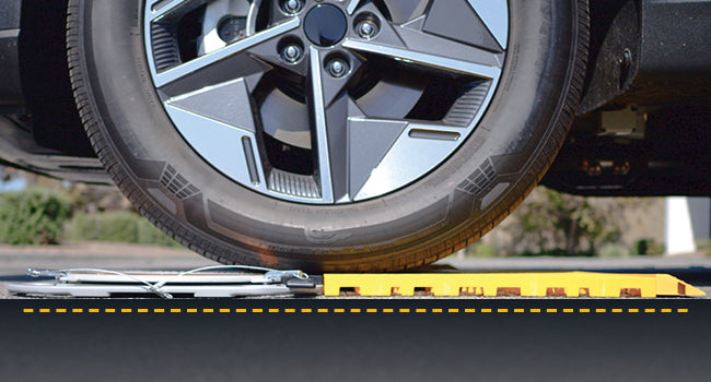 ASRP004 ramp feeding the tire level onto the turn plate