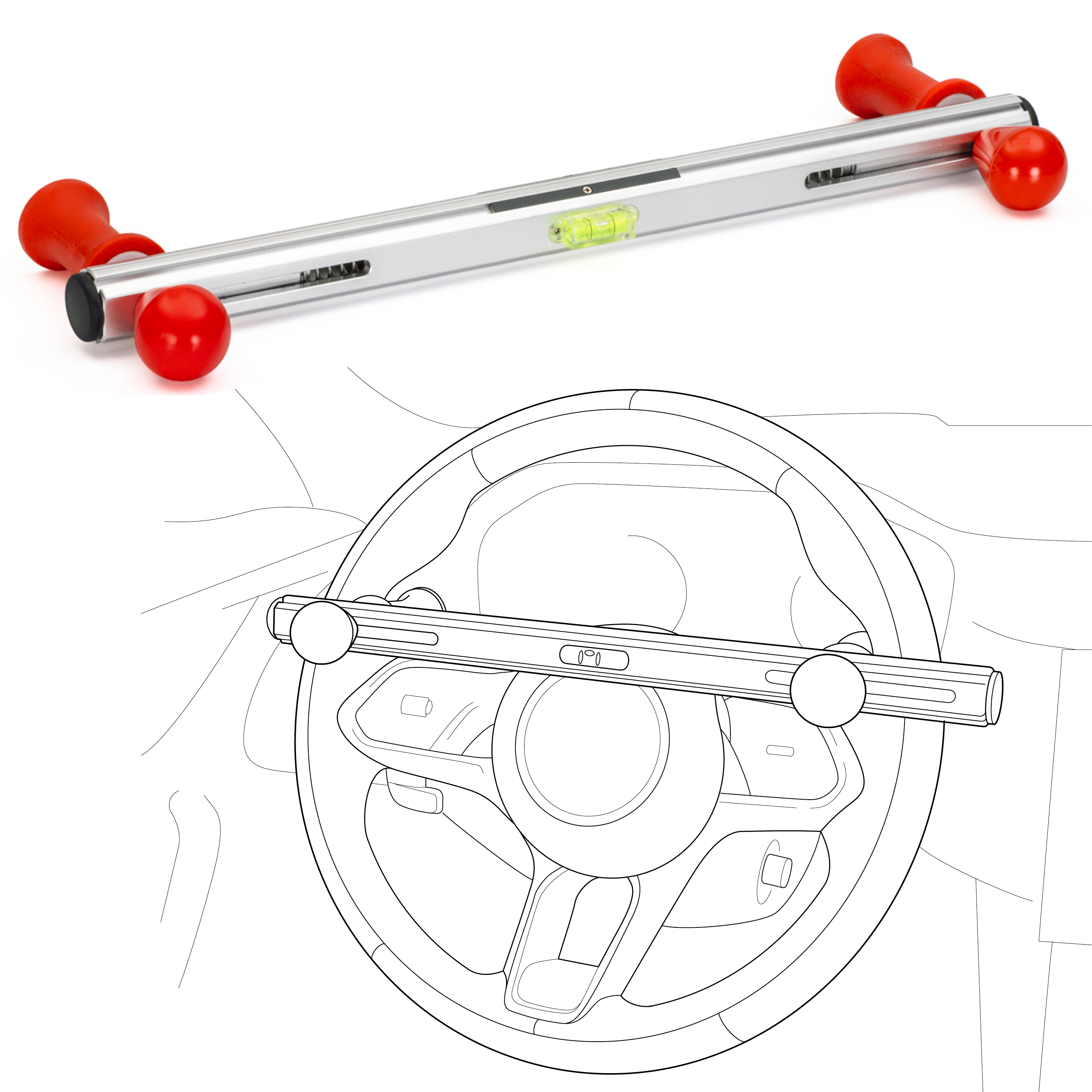 Steering Wheel Level Alignment Tool