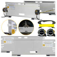 3-in-1 Toe Alignment Plates for Automotive Toe, Steer Ahead, and Thrust Angle Adjustments