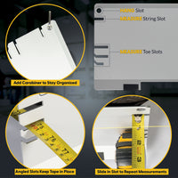 3-in-1 Toe Alignment Plates for Automotive Toe, Steer Ahead, and Thrust Angle Adjustments