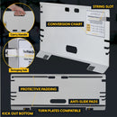 3-in-1 Toe Alignment Plates for Automotive Toe, Steer Ahead, and Thrust Angle Adjustments