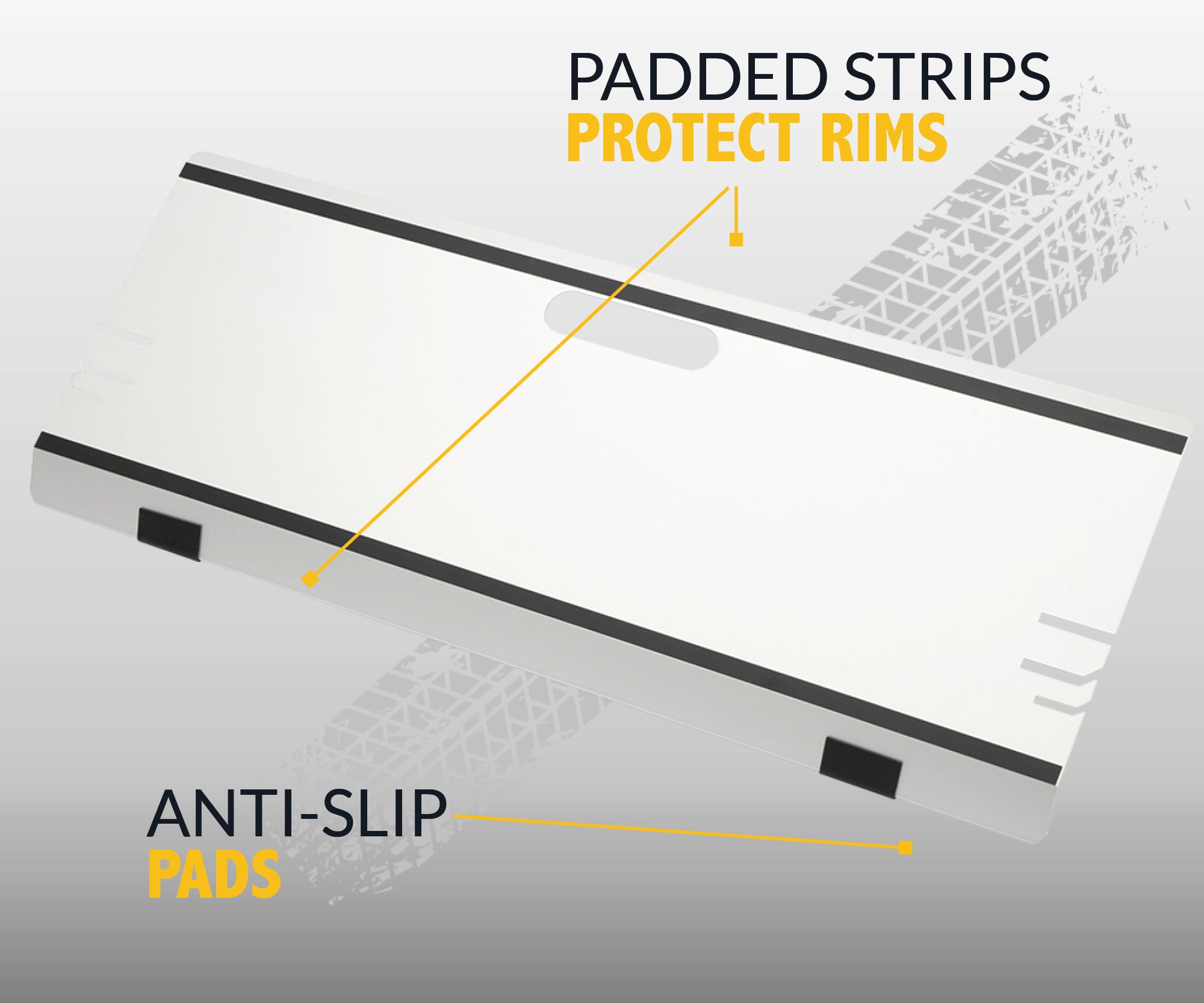 Wheel Alignment Toe Plates with Rim Protection - Includes Measuring Ta ...