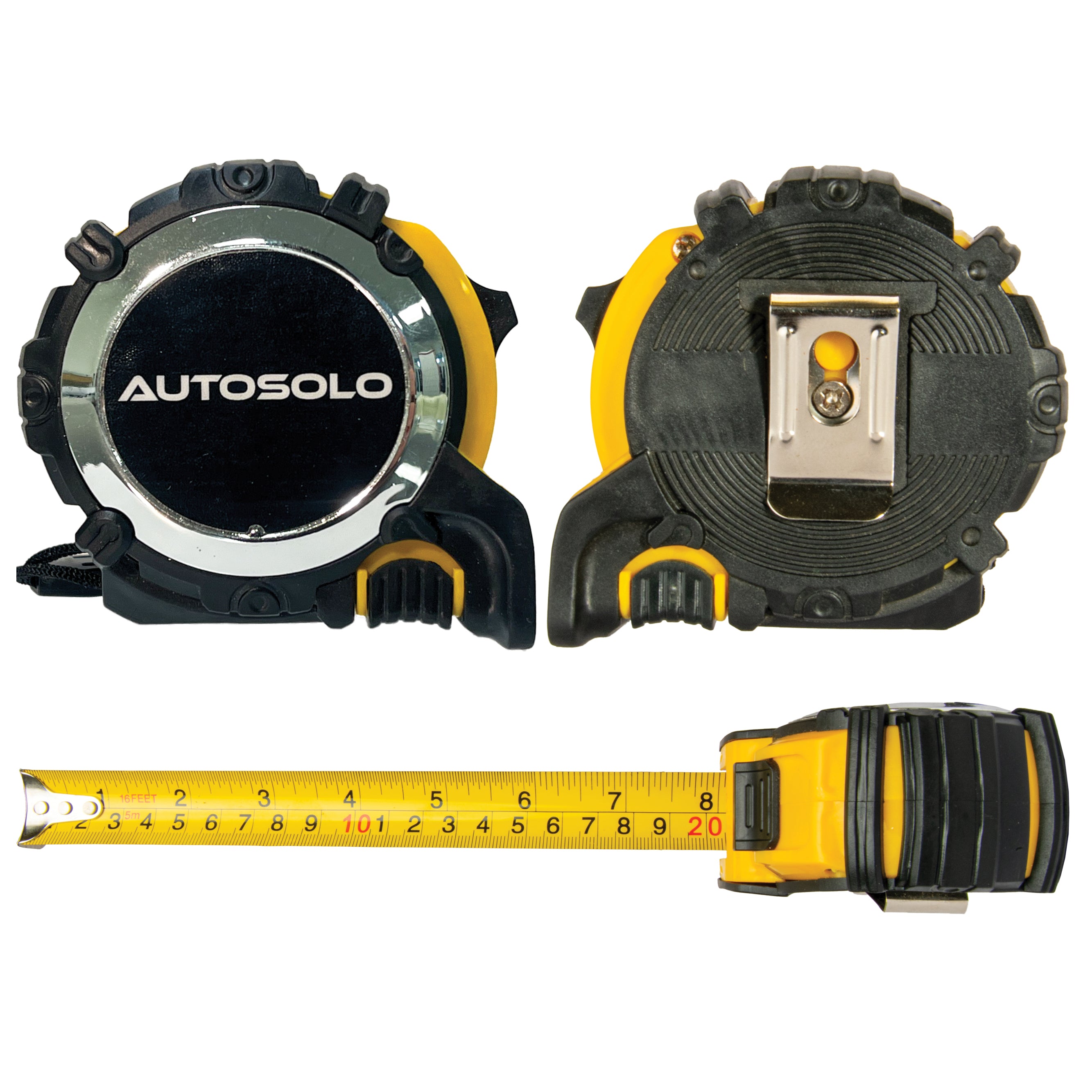 AutoSolo 16' x 7/8" Tape Measure with Slide Lock & Finger Brake