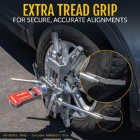 3D DSP Wheel Alignment Clamp with Tire Tread Grip Extensions & Magnetic Adapter