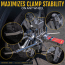 3D DSP Wheel Alignment Clamp with Tire Tread Grip Extensions & Magnetic Adapter