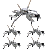 AutoSolo wheel alignment clamp with tire tread grips, four pack