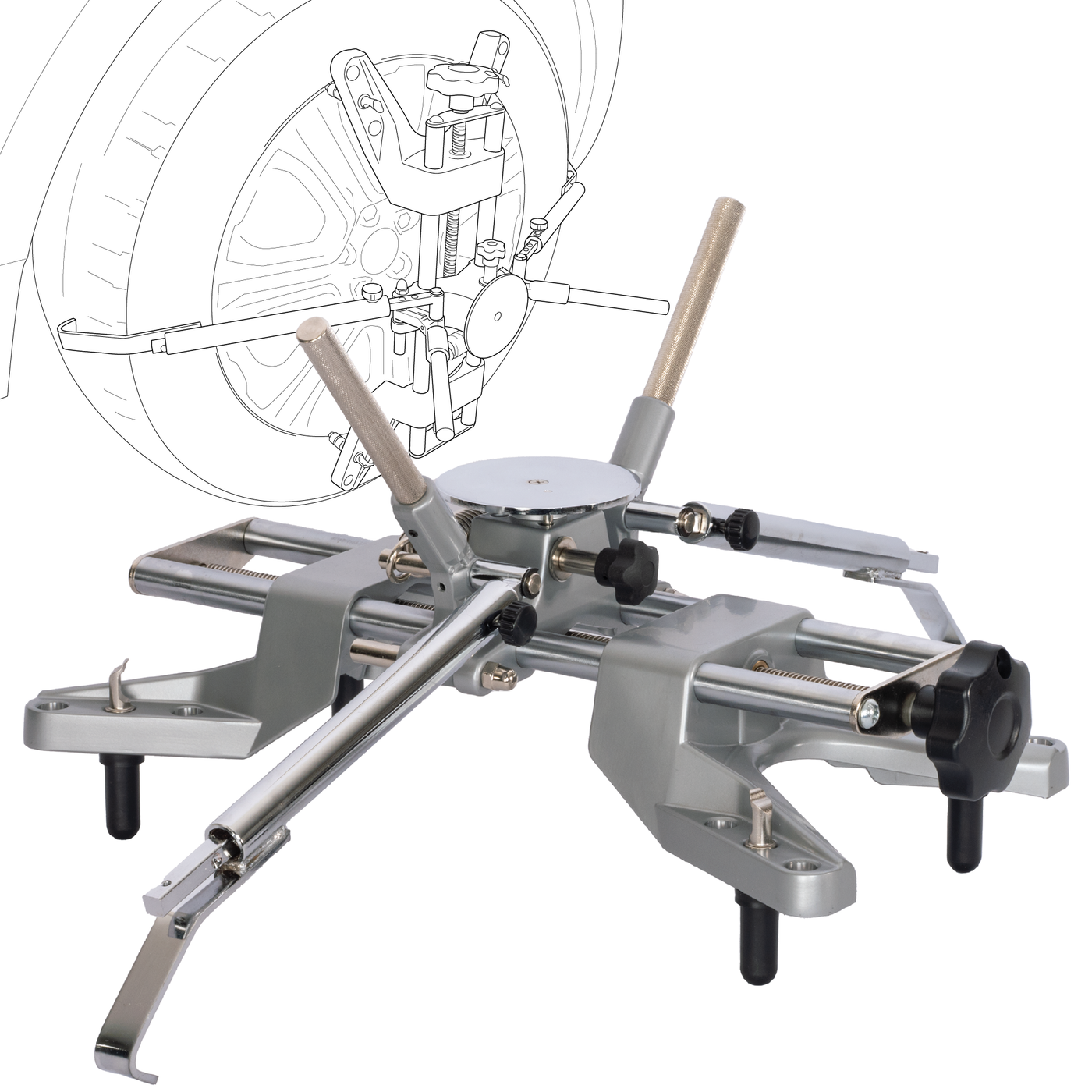 Vehicle Alignment Wheel Clamp for Professional or Home Use – AutoSolo