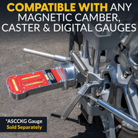 3D DSP Wheel Alignment Clamp with Tire Tread Grip Extensions & Magnetic Adapter