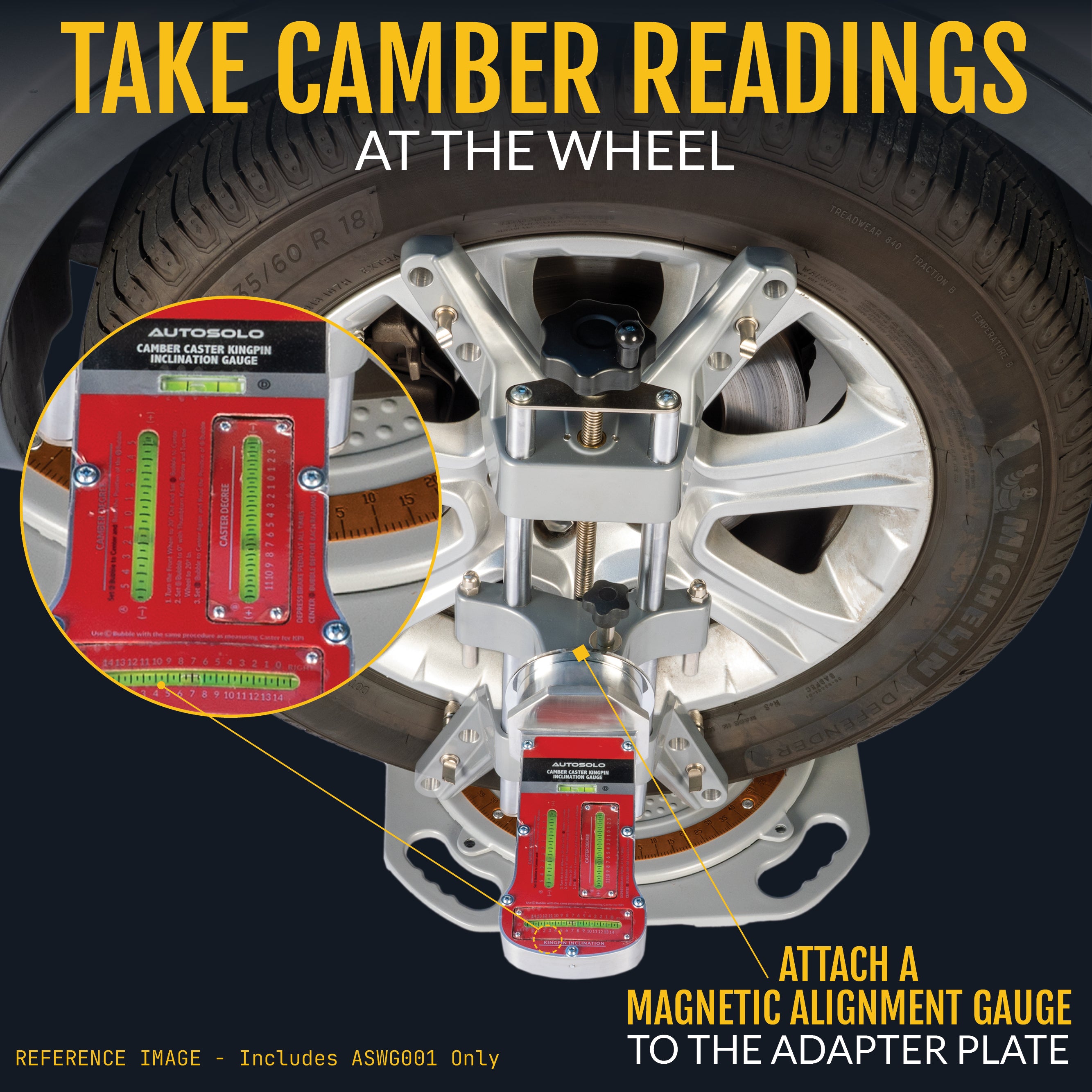 3D DSP Alignment Wheel Clamp & Magnetic Adapter for Wheel Alignment