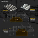 ONYX PRO hub clearance with the ASWG001-RS4 pins included and the ASWG001-EX4 dually pins sold separately