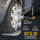 Wheel Alignment Turn Plates with Brass Finish Dial, 4 Ton Capacity, and Bonus Accessories (Pair)
