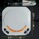 Wheel Alignment Turn Plates with Brass Finish Dial, 4 Ton Capacity, and Bonus Accessories (Pair)