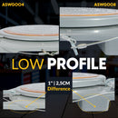 Wheel Alignment Turn Plates with Brass Finish Dial, 4 Ton Capacity, and Bonus Accessories (Pair)