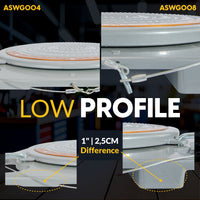 Wheel Alignment Turn Plates with Brass Finish Dial, 4 Ton Capacity, and Bonus Accessories (Pair)