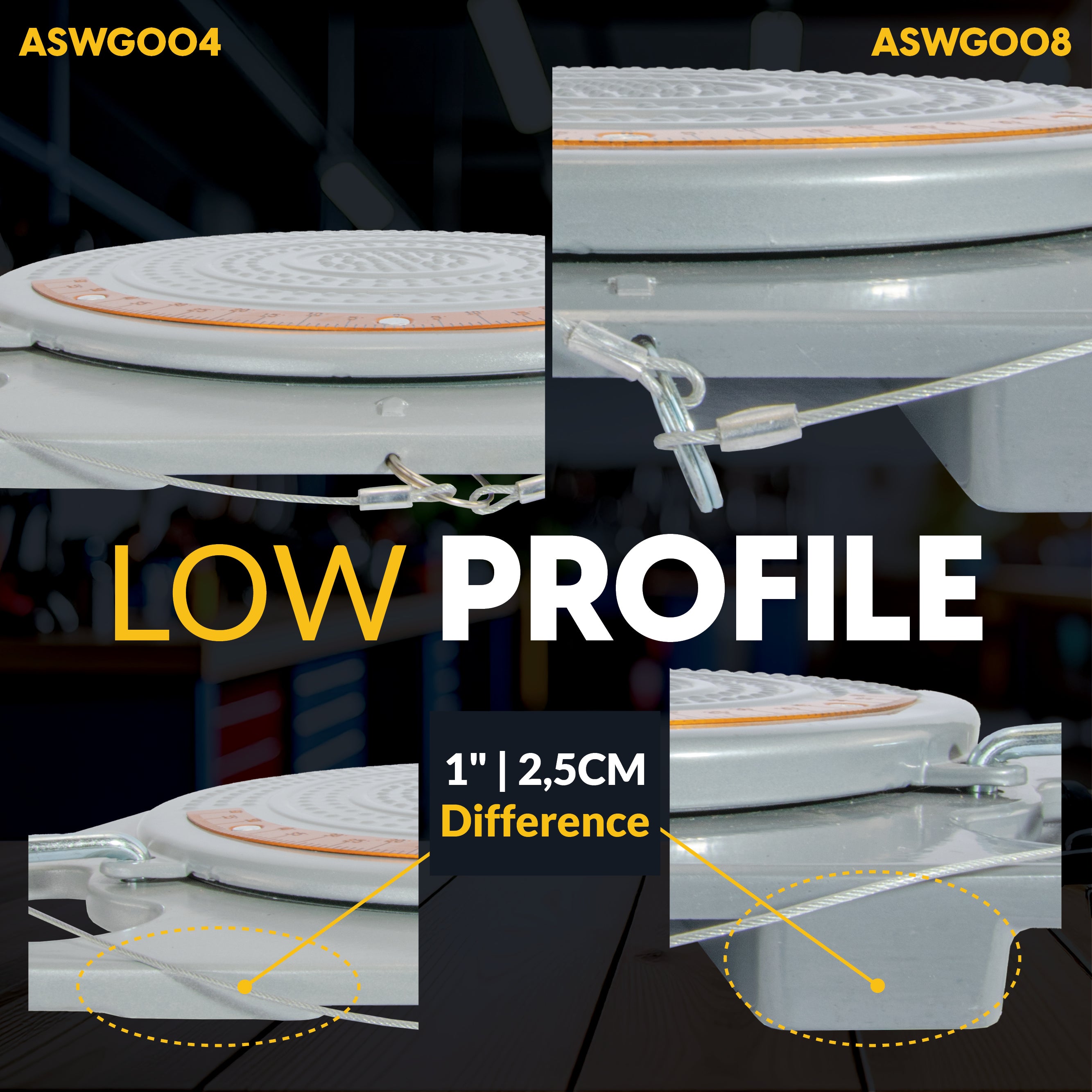 Wheel Alignment Turn Plates with Brass Finish Dial, 4 Ton Capacity, and Bonus Accessories (Pair)