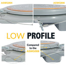 Wheel Alignment Turn Plates with Brass Finish Dial, 4 Ton Capacity, and Bonus Accessories (Pair)