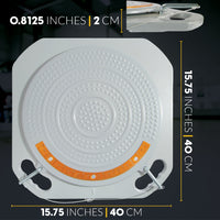 Wheel Alignment Turn Plates with Brass Finish Dial, 4 Ton Capacity, and Bonus Accessories (Pair)