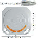 Wheel Alignment Turn Plates with Brass Finish Dial, 4 Ton Capacity, and Bonus Accessories (Pair)