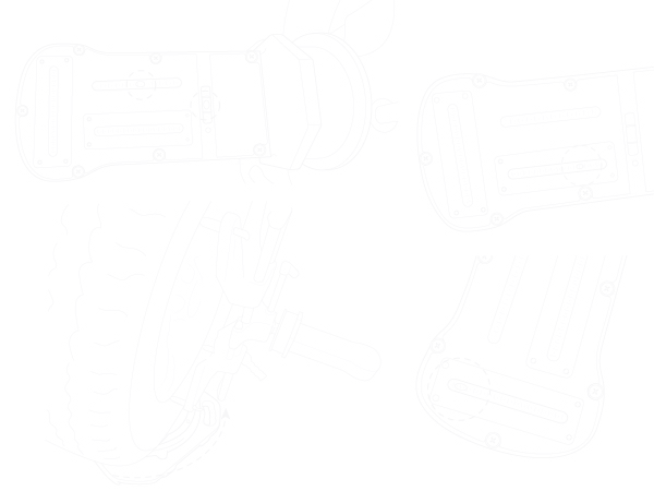Line drawing of the alignment gauge vials and the turn plate dial during a caster sweep