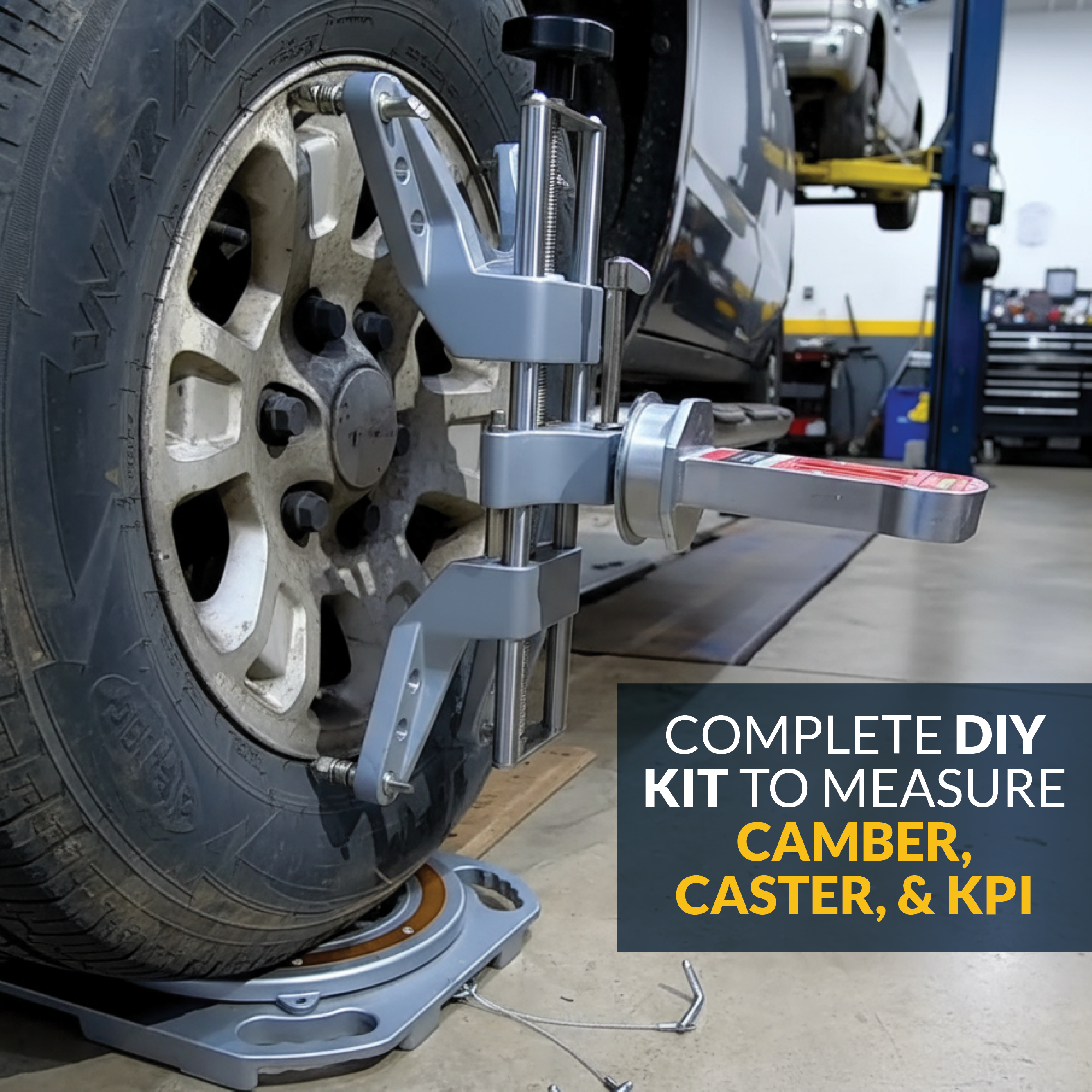 AutoSolo Wheel Alignment Bundle to Measure Camber, Caster, and Kingpin Inclination