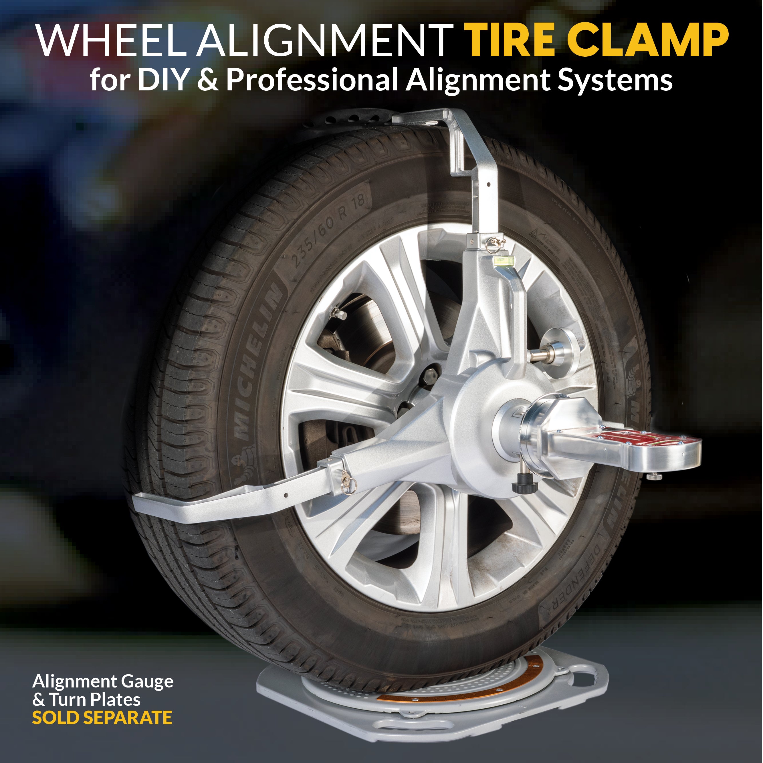 [OPEN BOX] Wheel Alignment Calibration Tire Clamp with Magnetic Adapter Plate