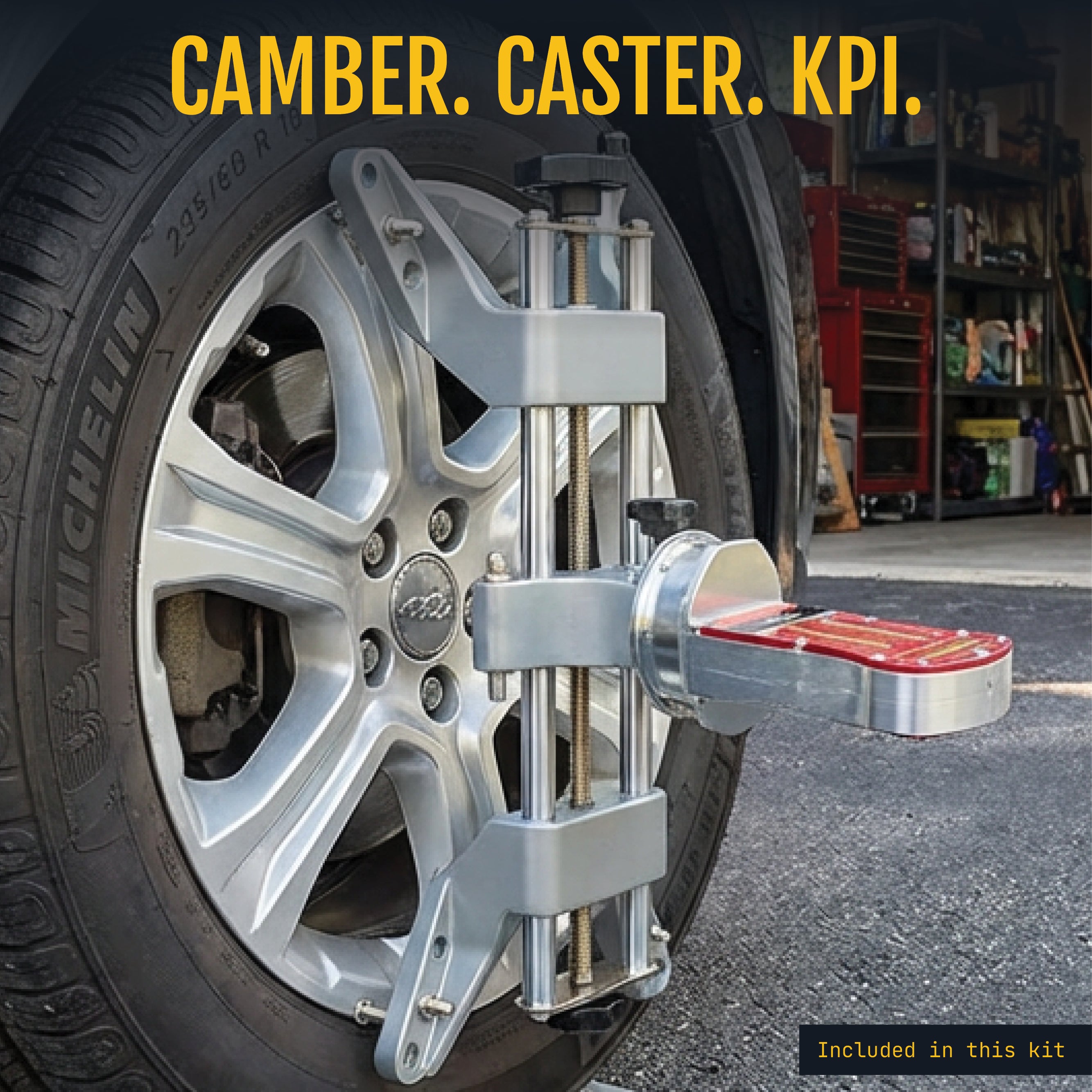AutoSolo Comfort Wheel Alignment Kit, Camber Caster KPI Gauge, Turn Plates and Rear Ramps, Level Car, DIY Home Garage