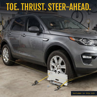 AutoSolo Full Wheel Alignment Kit, Camber Caster KPI Toe and Thrust, Two Clamps, Turn Plates, Ramps and Toe Plates, DIY