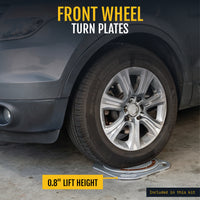 AutoSolo Comfort Wheel Alignment Kit, Camber Caster KPI Gauge, Turn Plates and Rear Ramps, Level Car, DIY Home Garage