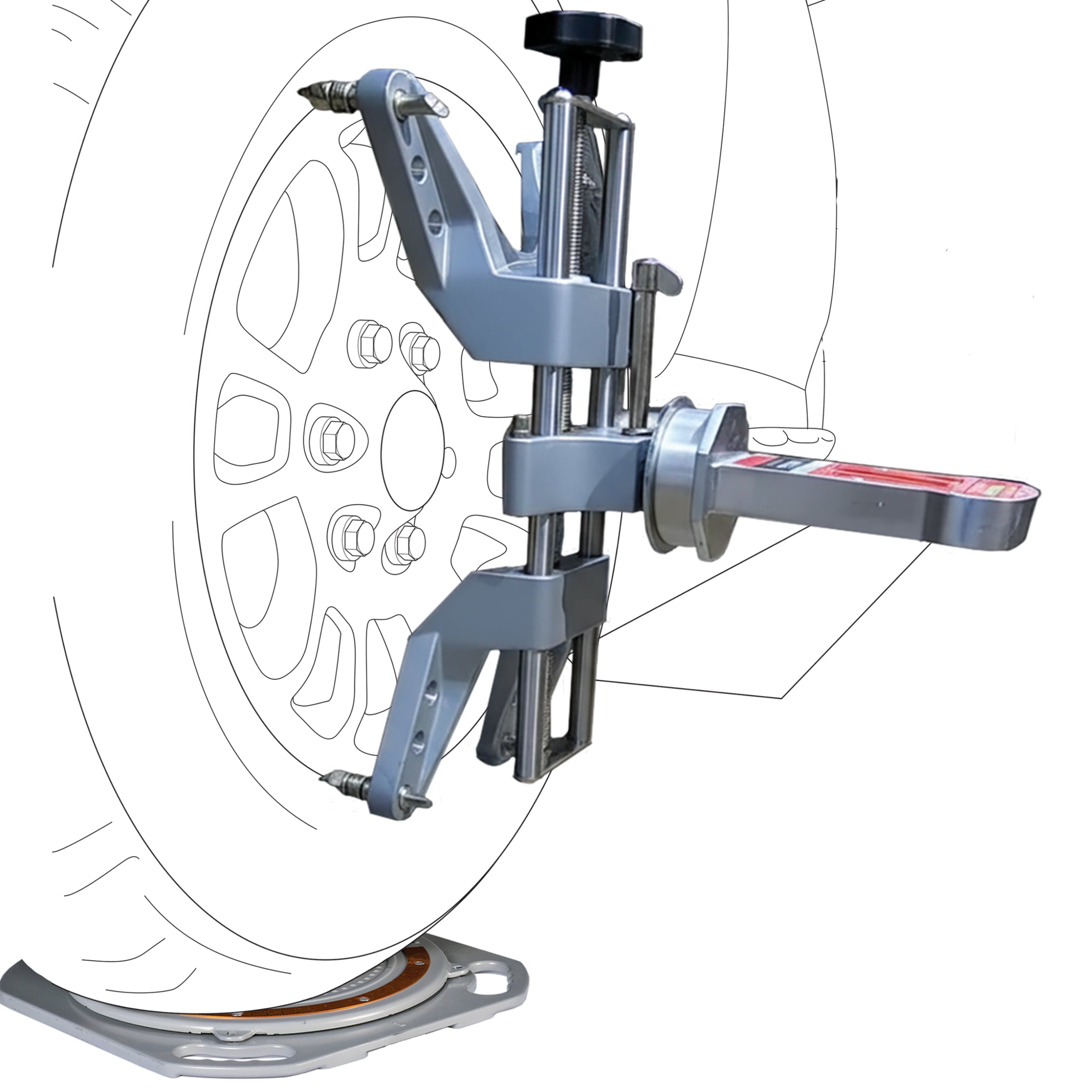 [OPEN BOX] AutoSolo Wheel Alignment Bundle to Measure Camber, Caster, and Kingpin Inclination
