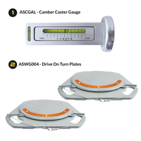 AutoSolo Bundle with  the ASCGAL Camber Caster Gauge with magnetic end and the ASWG004 Drive-on Turn Plates for home or professional wheel alignments