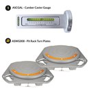 AutoSolo Bundle with the ASCGAL Camber Caster Gauge Level with magnetic end and the ASWG008 Pit Rack Turn Plates for home or professional wheel alignments