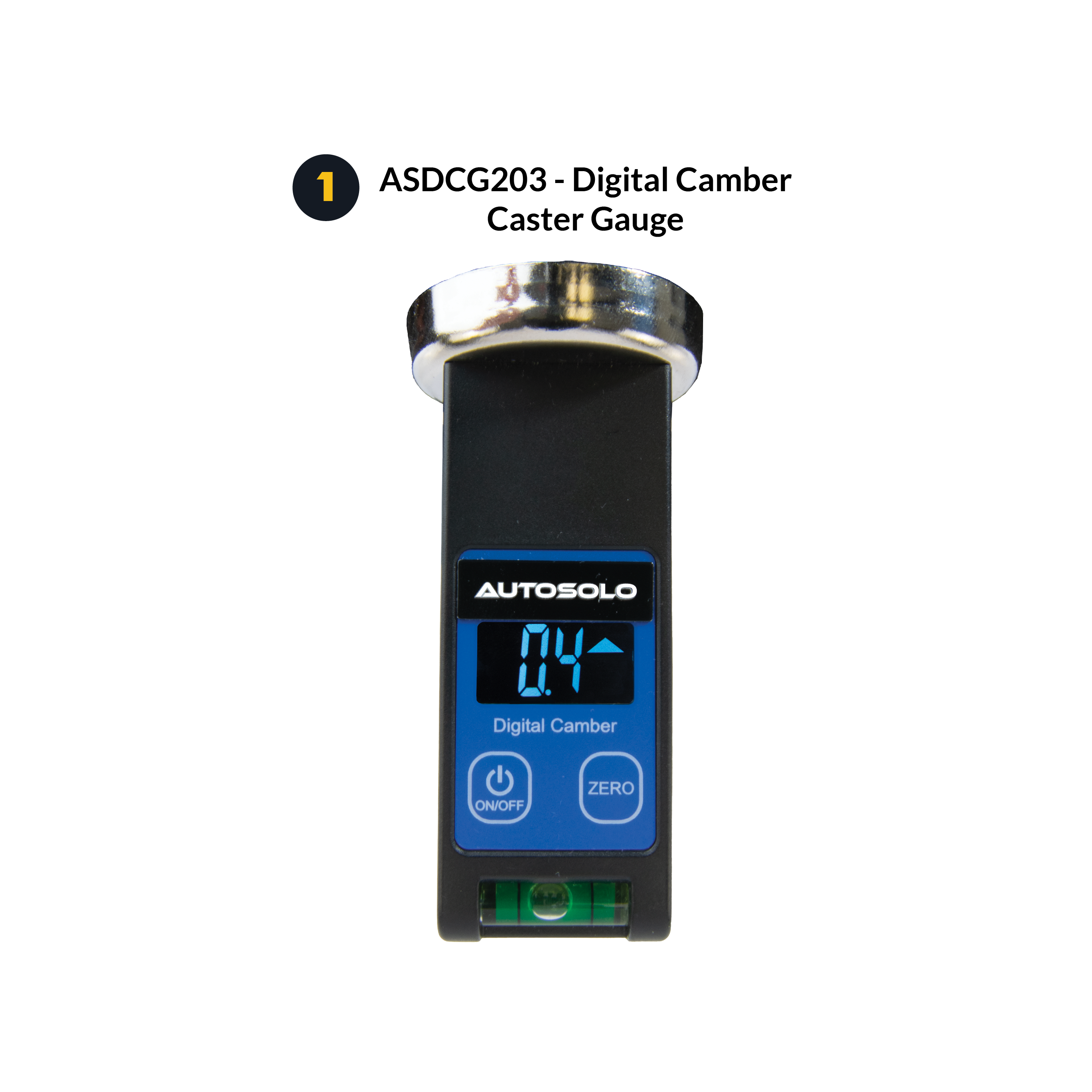AutoSolo ASDCG203 Digital Camber Caster Gauge Level with magnetic end