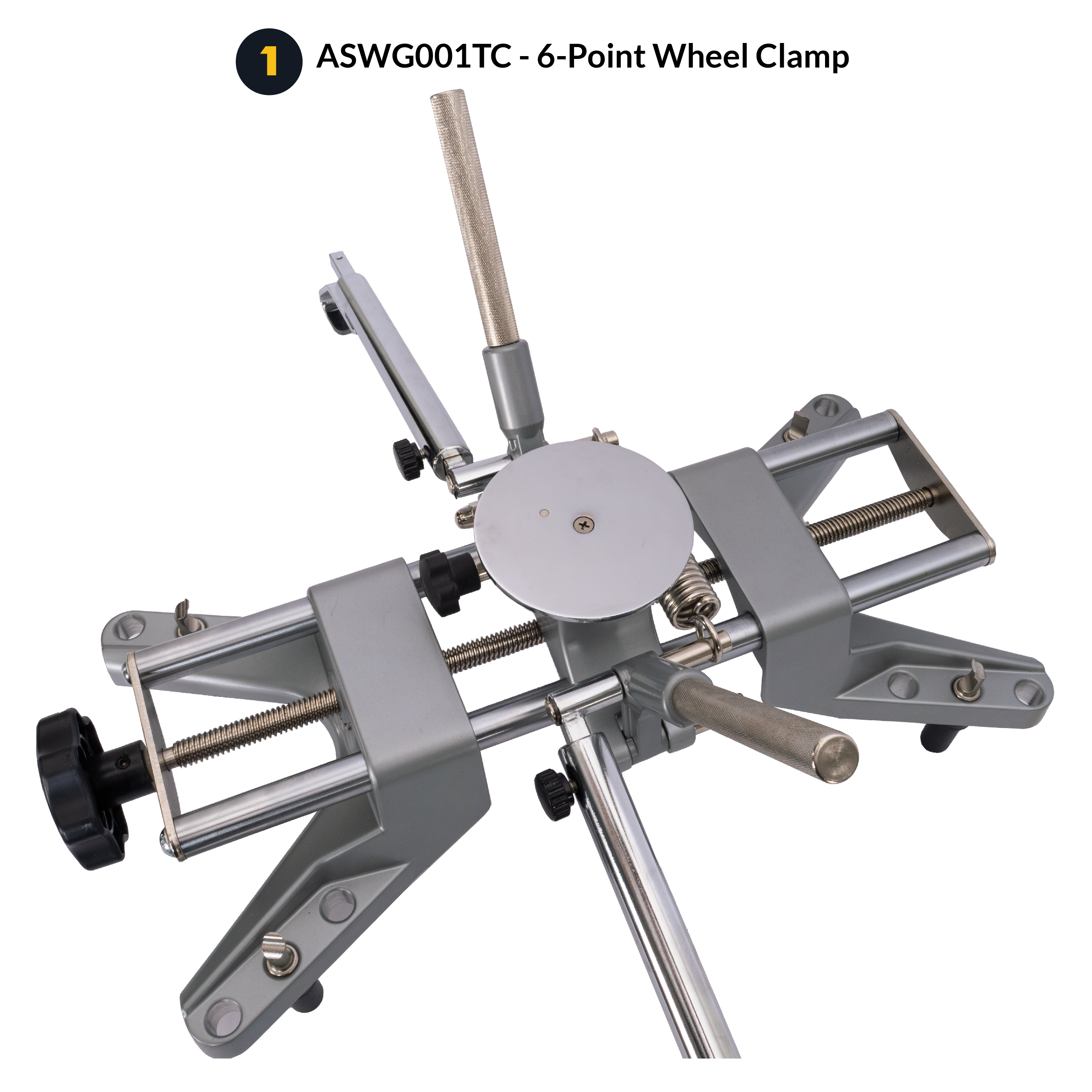 AutoSolo ASWG001TC 6-Point Wheel Clamp for wheel alignment