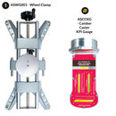 AutoSolo Bundle with ASWG001 Wheel Clamp and the ASCCKG Camber Caster Kingpin Inclination Gauge Level with magnetic end for wheel alignments