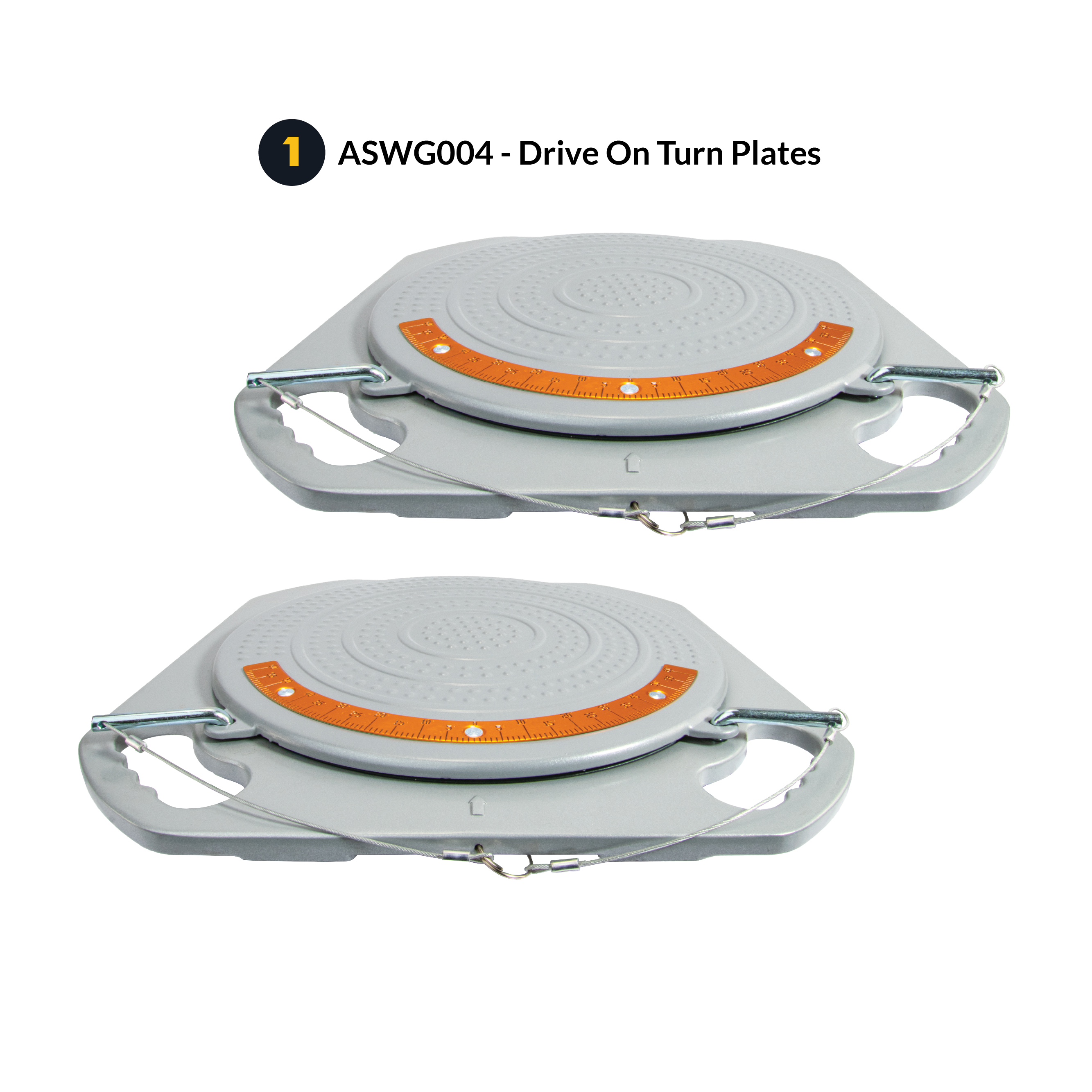 AutoSolo ASWG004 Drive-on Turn Plates for home DIY wheel alignment