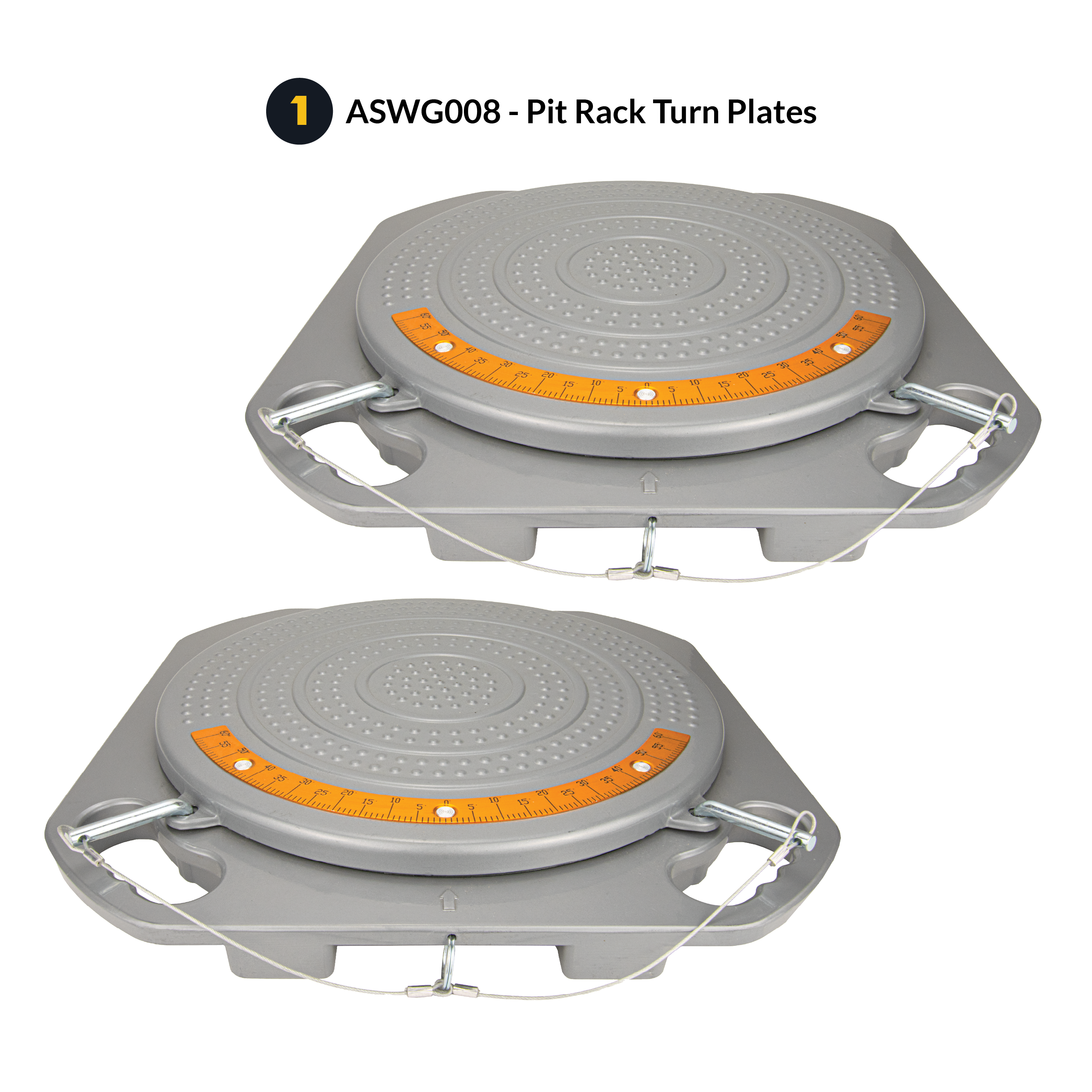 AutoSolo ASWG008 Pit Rack Turn Plates for wheel alignment