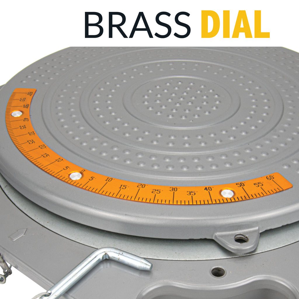 Wheel Alignment Rooling Table Wheel Alignment Turn Tables with Brass Finish Dial, 4 Ton Capacity, an ...