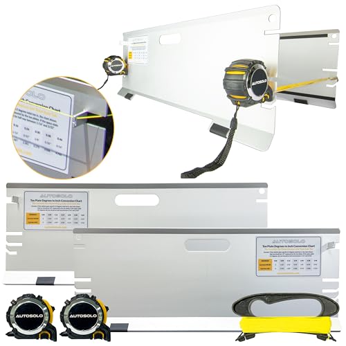 3-in-1 Toe Alignment Plates for Automotive Toe, Steer Ahead, and Thrust Angle Adjustments